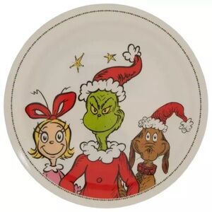 (2) Grinch, Max & Cindy Lou Who Plate